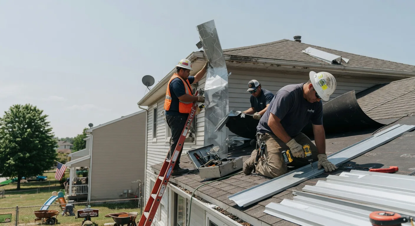Storm Damage Metal Roof Repair in East Canaan, CT